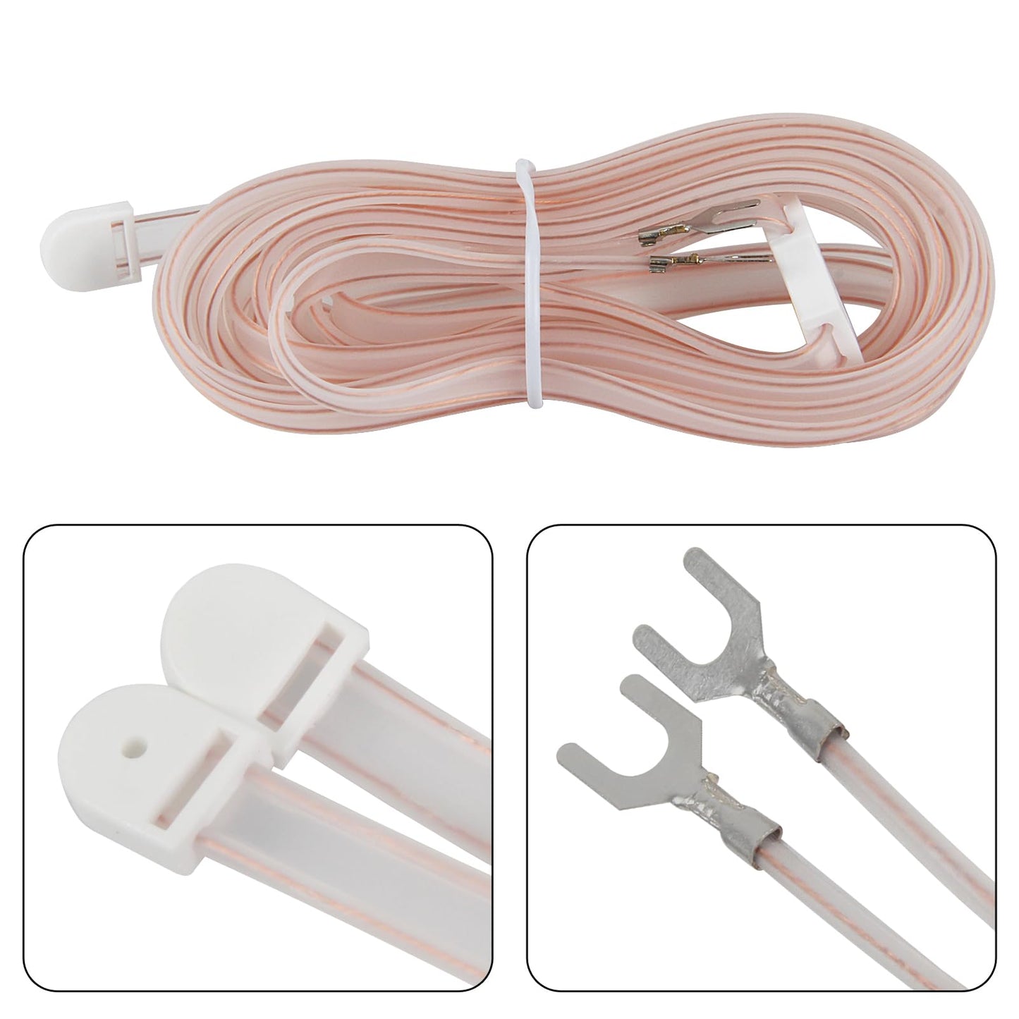 2Pcs FM Dipole Antenna Kit with 300 Ohm to 75 Ohm Adapter T-Shape Push-On F Type Balun for Stereo Receiver Indoor Use