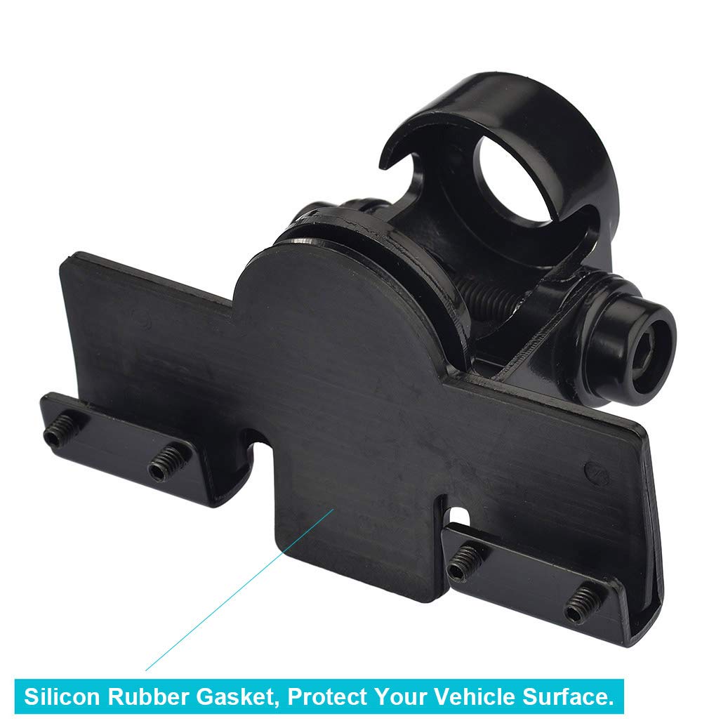Bingfu Vehicle CB Mobile Radio Antenna Mounting Through Hole Fix Bracket 16mm Hole Lip Mount for Car Truck Ham Amateur Radio Antenna UHF SO239 Female