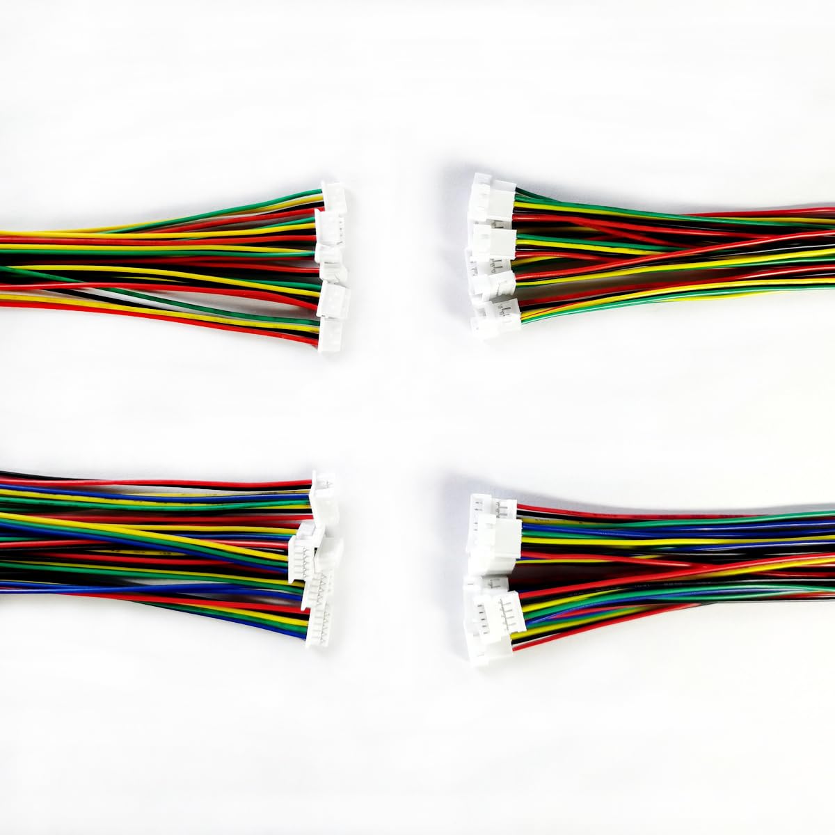 BOJOUL for 16 Sets JST 1.25mm 4 + 5 Pin 28AWG Male + Female Connector Plug with Wire Cable 20cm Used in PCB Toys Household Appliances etc
