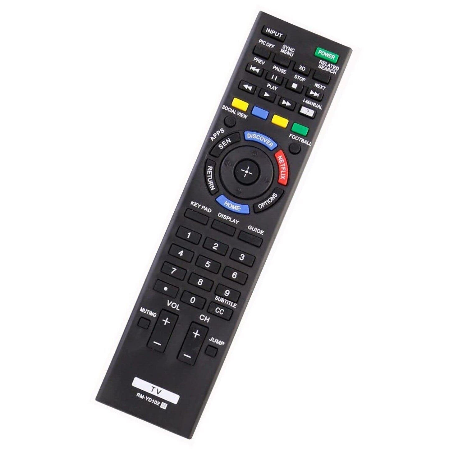 RM-YD102 Universal Remote Control for Sony Bravia TV Remote Replacement KDL70W830B KDL70W840B KDL70W850B KDL70X830B SKDL-55W XBR-79X XBR-85X RM-YD103