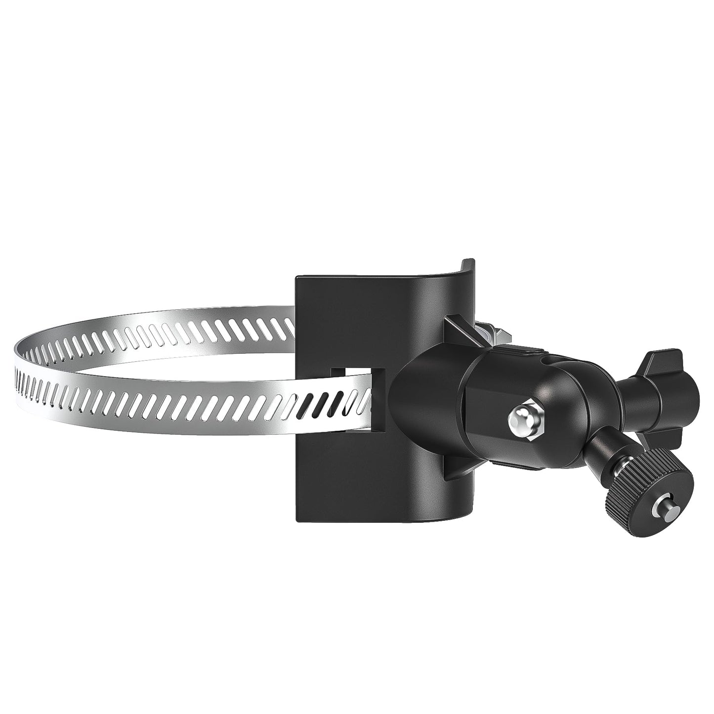 Universal Adjustable Stainless Mount Bracket Outdoor Security Camera 360 Degree Hoop Hose Clamp Pipe Poles Mount No-Drill Holes Compatible