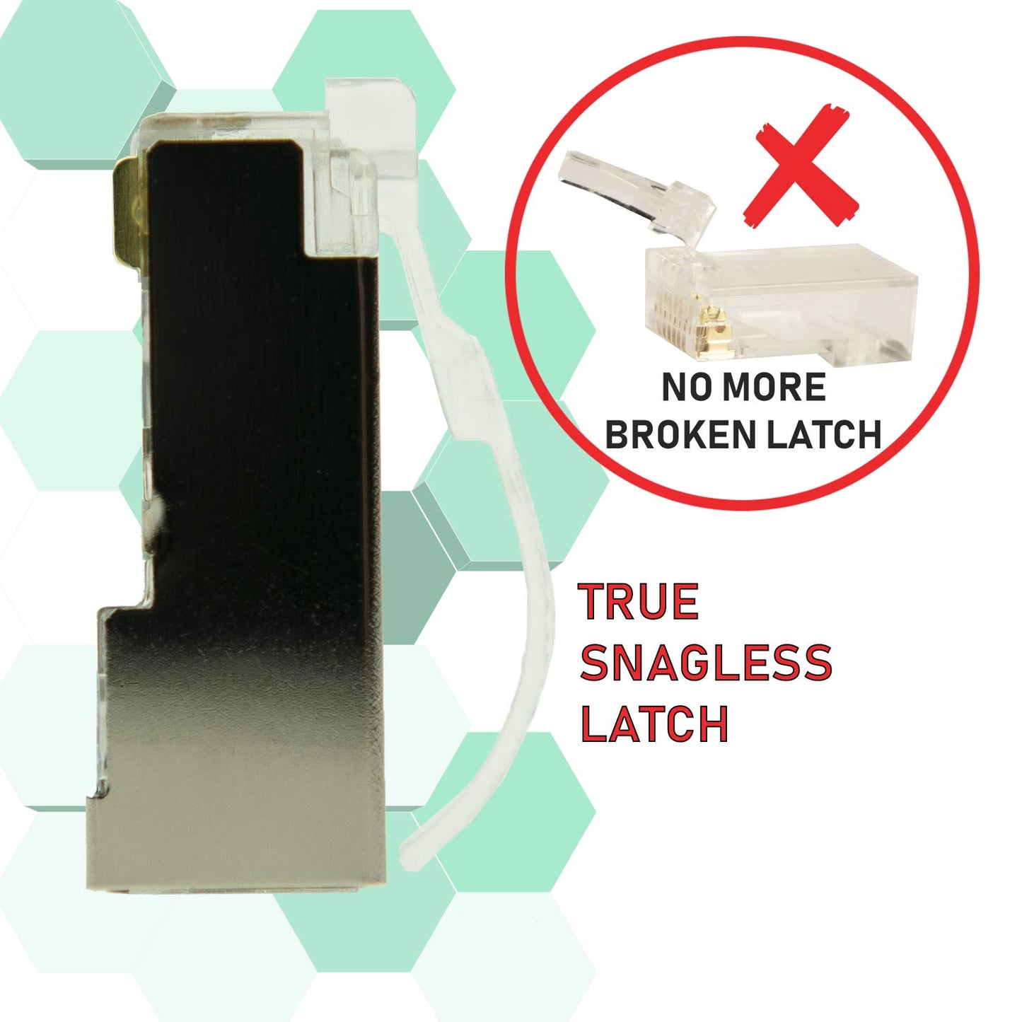 LINKUP Cat6 RJ45 Connectors | 50-Pack, Gold
