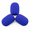 LEFXMOPHY A50 Pop Filter Replacement for Astro A20 A30 A40 A50 A40TR Gaming Headset Microphone Foam Blue Windscreen Mic Cover, 3-Pack