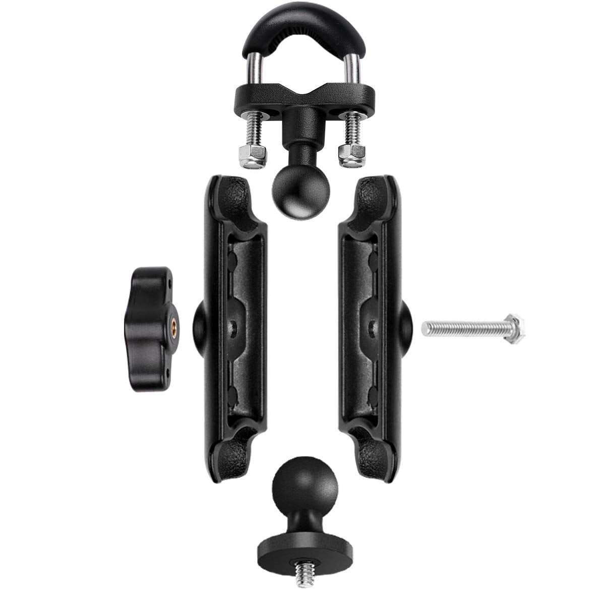 WADAHEFA Motorcycle, Bike 360° Rotating Adjustable Sports Camera Mount, Compatible with DJI Action 2 & Gopro 7/8/9/10 & Insta 360d and Other Sports