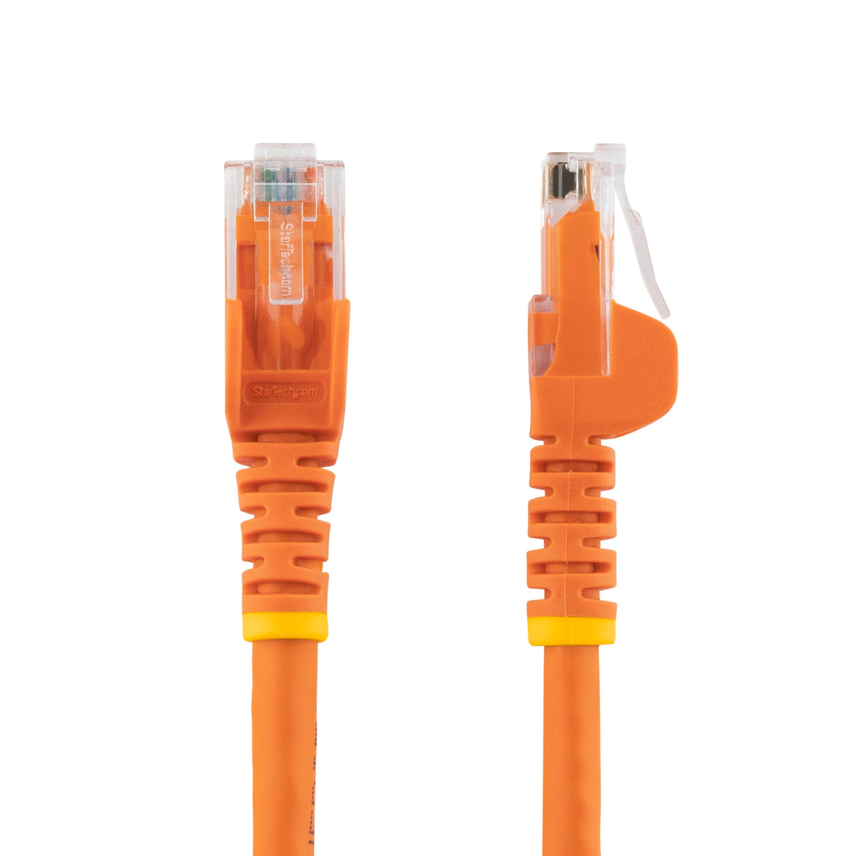 StarTech 75ft CAT6 Ethernet Cable - Orange CAT 6 Gigabit Ethernet, 100W PoE RJ45 Network/Patch Cord Snagless, Strain Relief