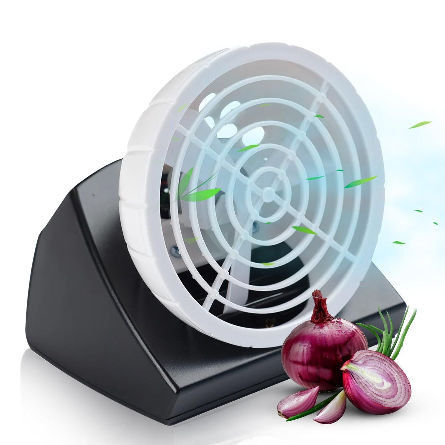 Fanion Cordless Kitchen Prep Fan - Portable Fan for Cutting Onions Without Tears - Cute Onion-Shaped Fanion for Comfortable Cooking & Meal Preparation