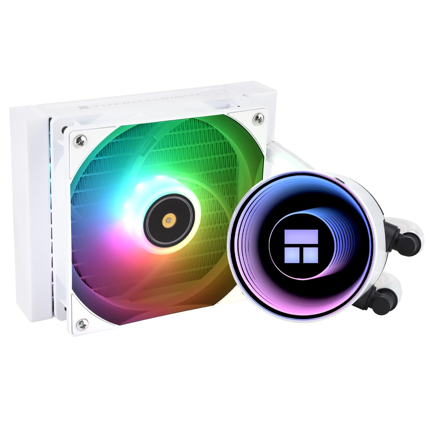 Thermalright Frozen Notte 120 ARGB White CPU Water Cooler, CPU Water Cooling System, ARGB Cold Head,Suitable for AMD:AM4/AM5,Intel LGA