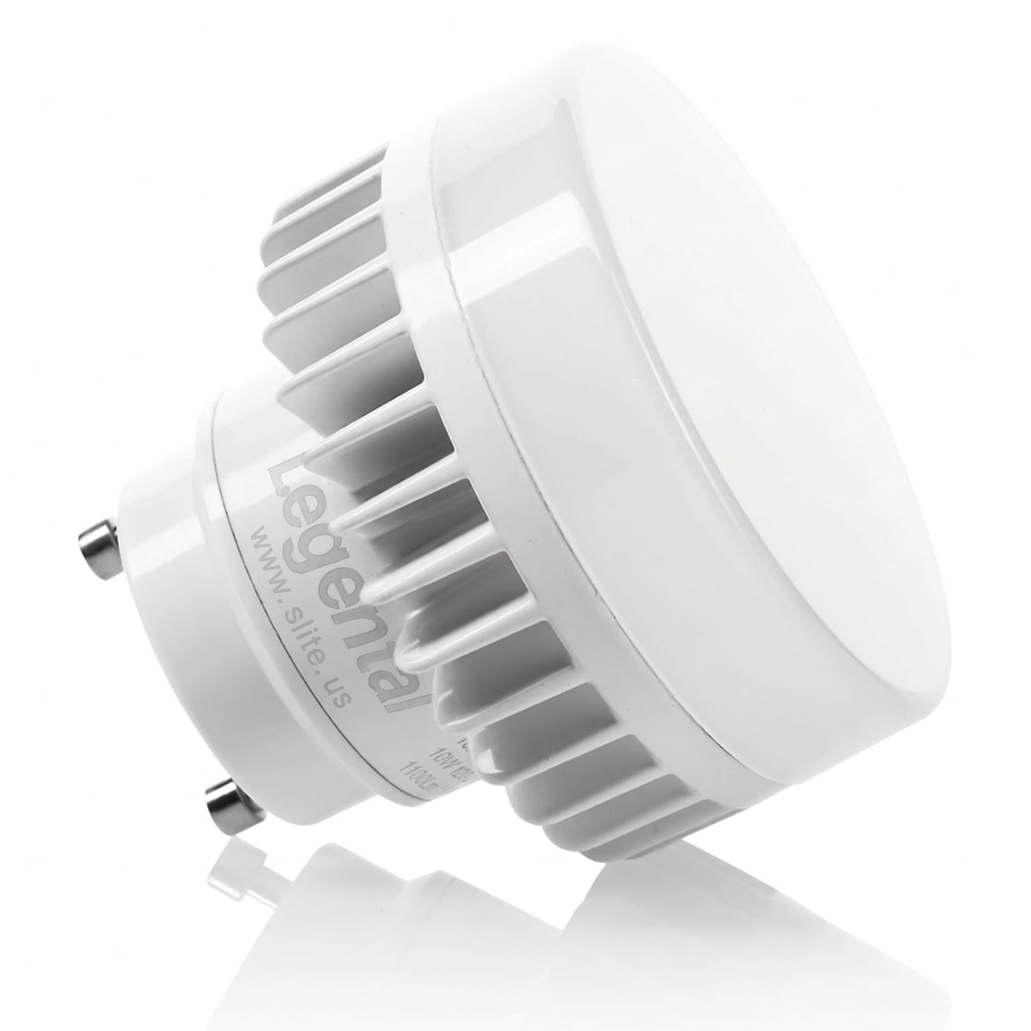 2.48" GU24 LED Mini Puck Light Bulb 2 Prong, 10W 1000LM 2700K Soft White