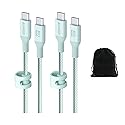 Anker 544 Bio-Nylon USB-C to USB-C Cable 10FT, Eco-Friendly Fast Charging Cable, Supports 140W PD for Laptops, Tablets, and Smartphones, Heavy-Duty