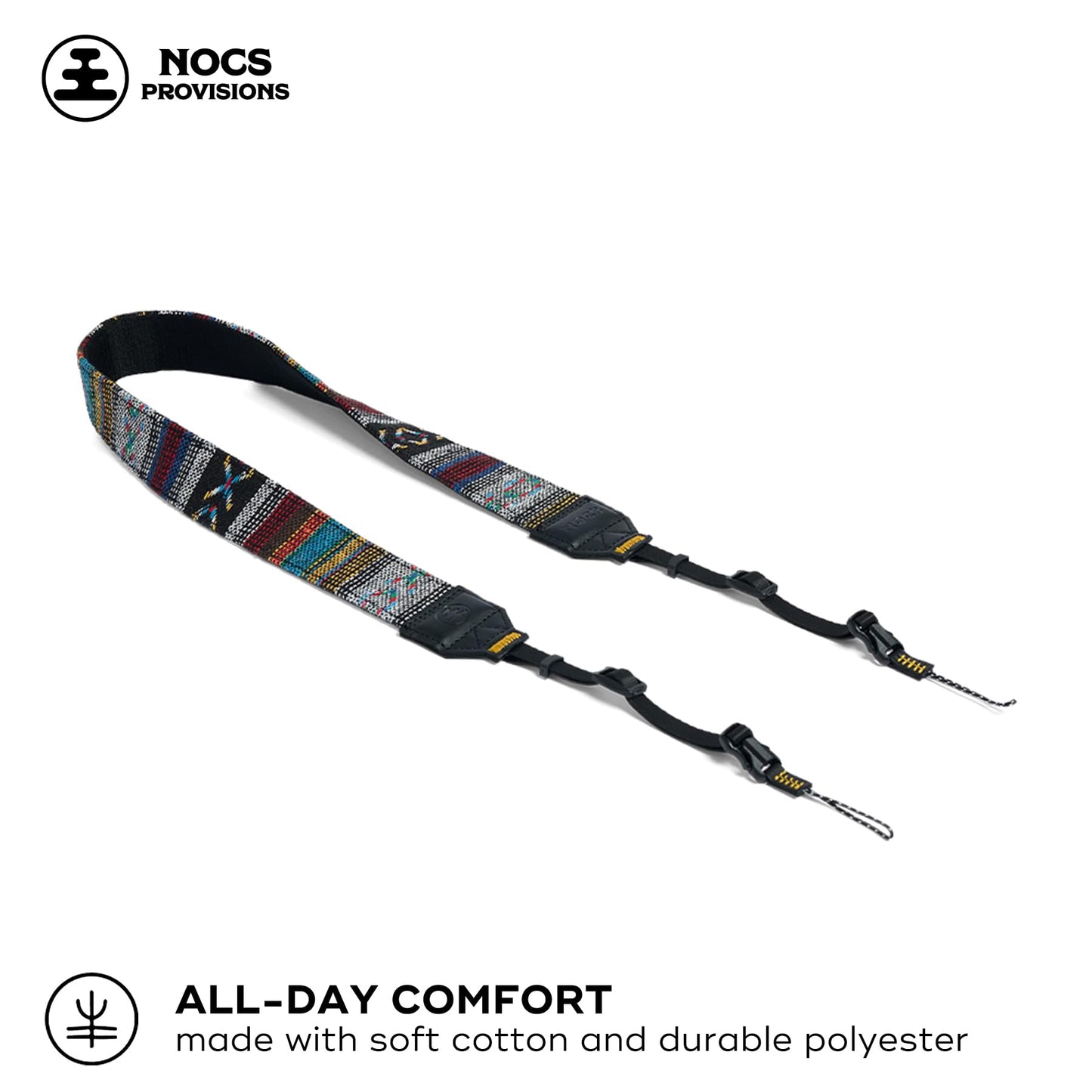 Nocs Provisions NocLoc Woven Tapestry Strap, Binocular & Camera Carry Accessory for All?Day Comfort Hold - Cosmic