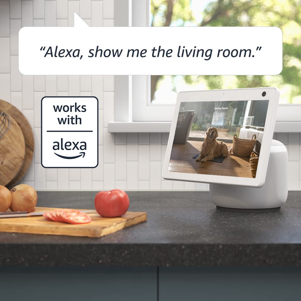 Blink Mini Pan-Tilt Camera (newest model), Rotating indoor plug-in smart security camera, two-way audio, HD video, motion detection, Works with Alexa