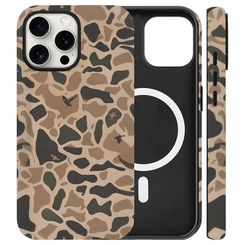 Hng Kiang Hu for iPhone 12 Pro Max Case 6.7 inch, Cute Waterfowl Brown Hunting Camo Camouflage Duck Hunters Boys man Phone case (for iPhone 12 Pro