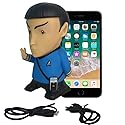 FAMETEK Star Trek: TOS - Mr. Spock 6” Talking Bluetooth Figure Speaker with Sound Effects, Microphone and Authentic Spock Quotes