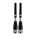 Bolton Dart WiFi Antenna 2-Pack | Monopole | Dual-Band 2.4/5.8-7.125 GHz | RP-SMA M Connector | Omnidirectional | Compact, Rotatable, Hinged Design |