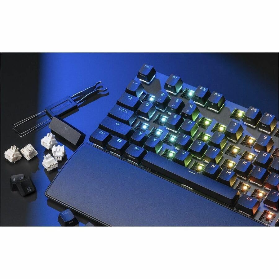 ASUS ROG Strix Scope II X Wired USB Mechanical Gaming Keyboard - 100% Full-Size, Hot Swappable Pre-lubed ROG NX Snow V2 Linear Switches, PBT Keycaps
