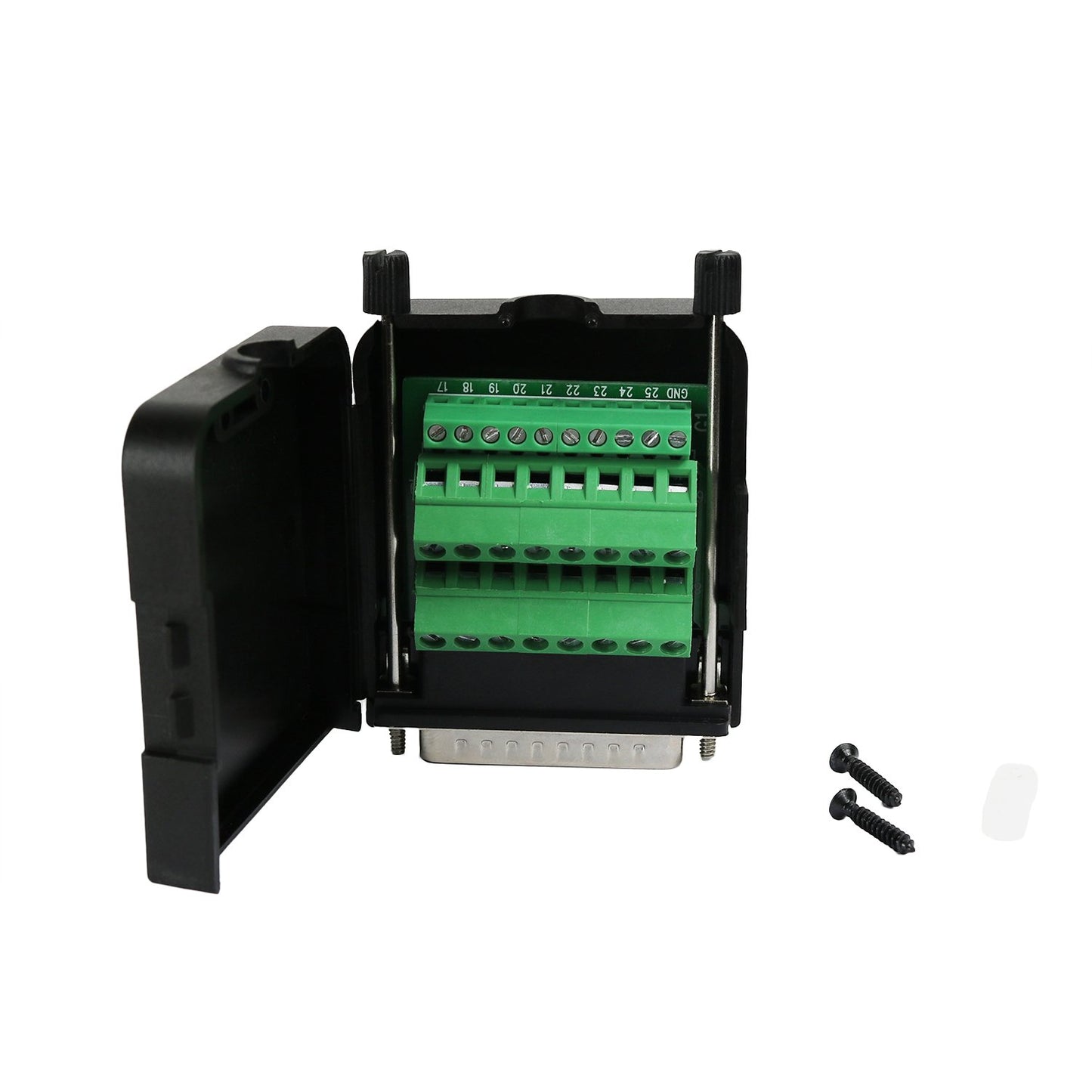 TwinkleBay DB25 Connector to Wiring Terminal Db25 Breakout Board Solder-Free (Male Adapter with Case)