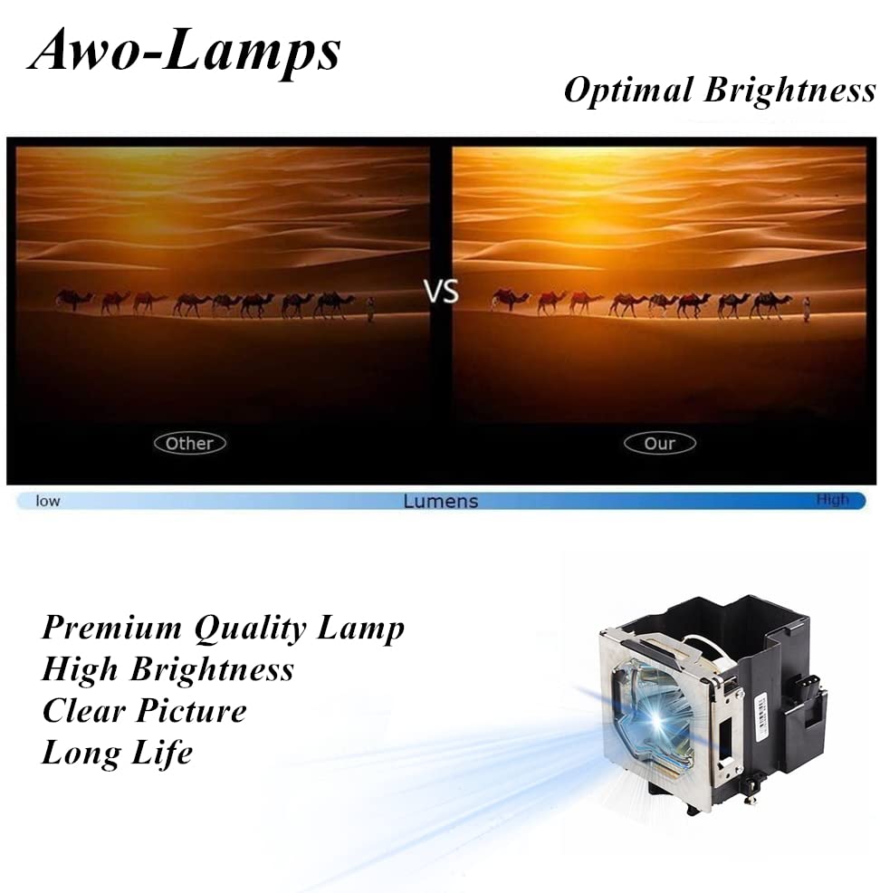 AWO 003-120598-01 Premium Replacement Lamp Bulb with Housing for Christie L2K1000
