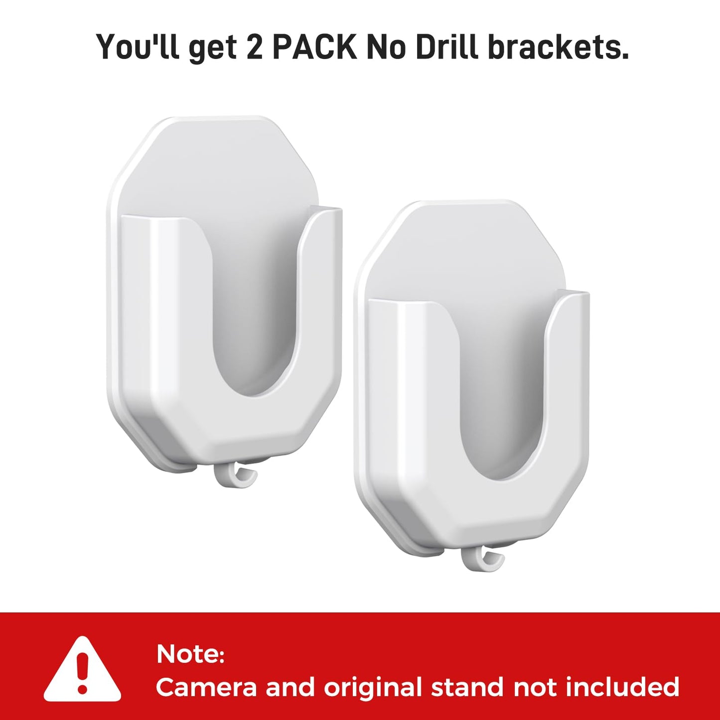 Blink No Drill Mount Bracket Compatible with Blink Mini 2 and Mini 2K/ Blink Outdoor 4 and Outdoor 2K Camera Adhesive Wall Mount(2Pack