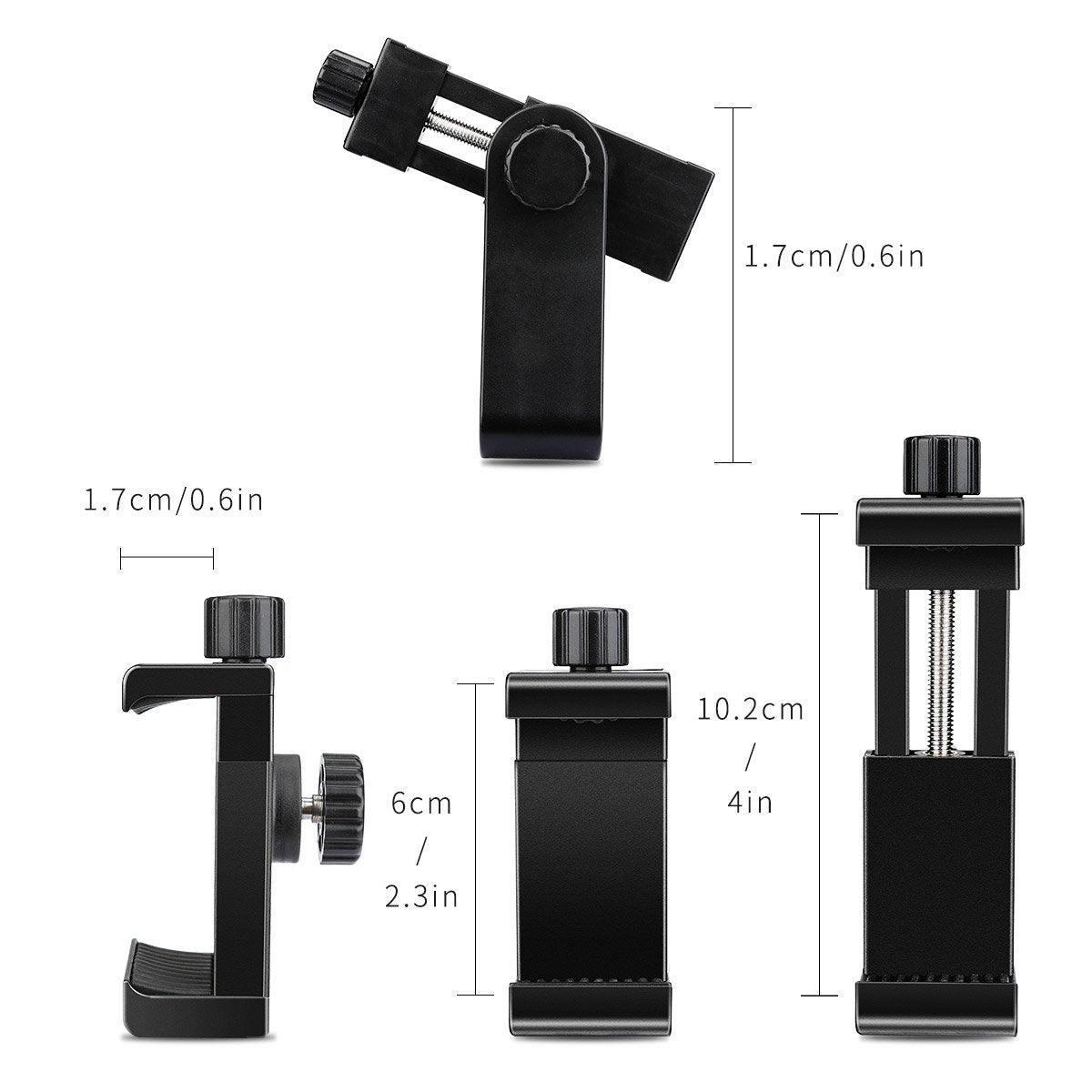 AFAITH Cell Phone Tripod Mount with Remote, Phone Holder Adapter Selfie Monopod with Adjustable Clamp for iPhone 16 15 14 13 12 11 Max Pro Phone X XR