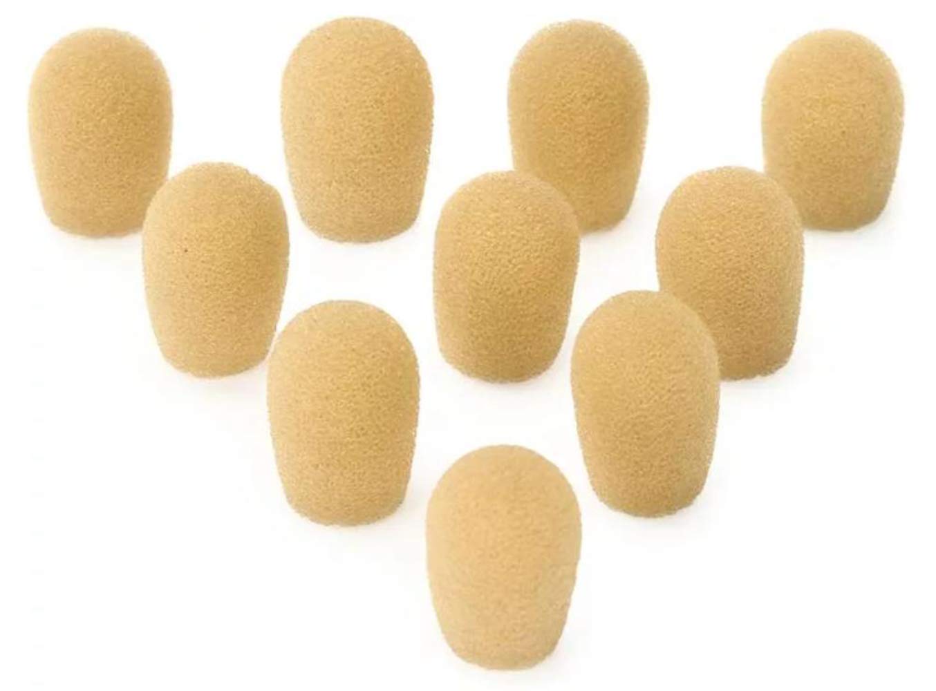 CamDesign 10 PCS Windscreen Mic Foam Cover Compatible with Shure Microphone Headsets