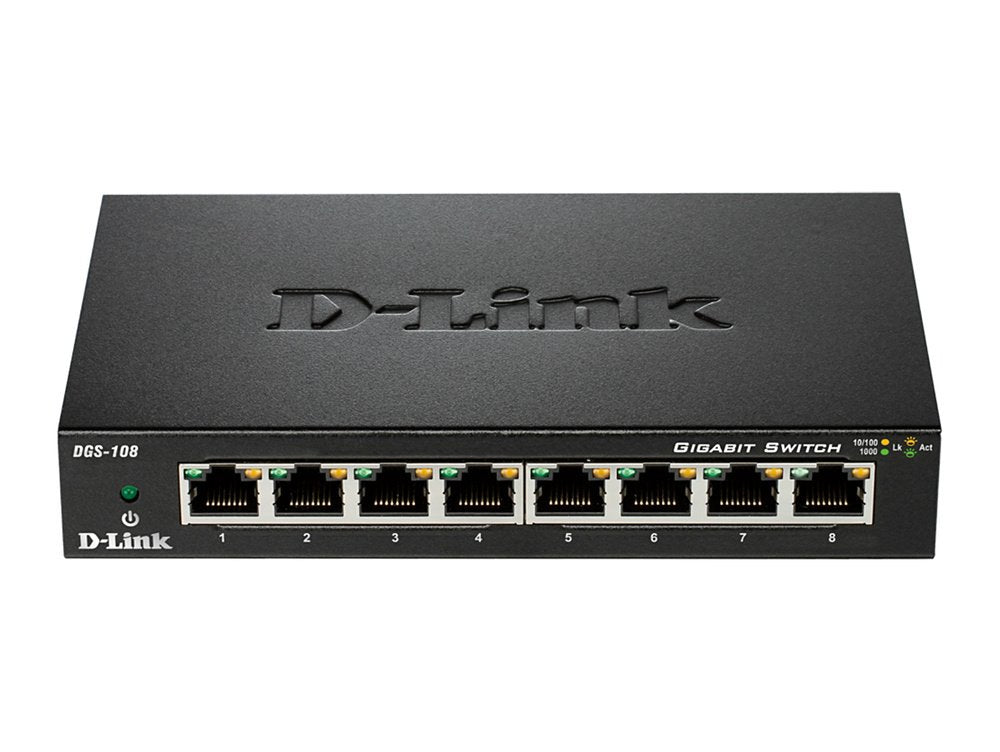 D-Link DGS-108 8-Port Gigabit Ethernet Switch
