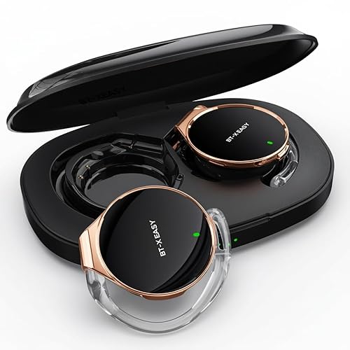 BEVCEFCC Wireless Headphones with Ear Hooks, 52Hrs Playtime, Open Ear Headset Bluetooth 5.4, Lightweight Headphones, Clip-On Ear Design, Dual Device
