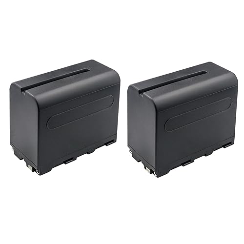Kastar NP-F960 / NP-F970 Battery 2-Pack Replacement for GVM 800D GVM 480LS 520LS 520S 672S GVM RGB Video Light, GVM T20R GVM-TD-JY258 GVM 12D GVM-50M