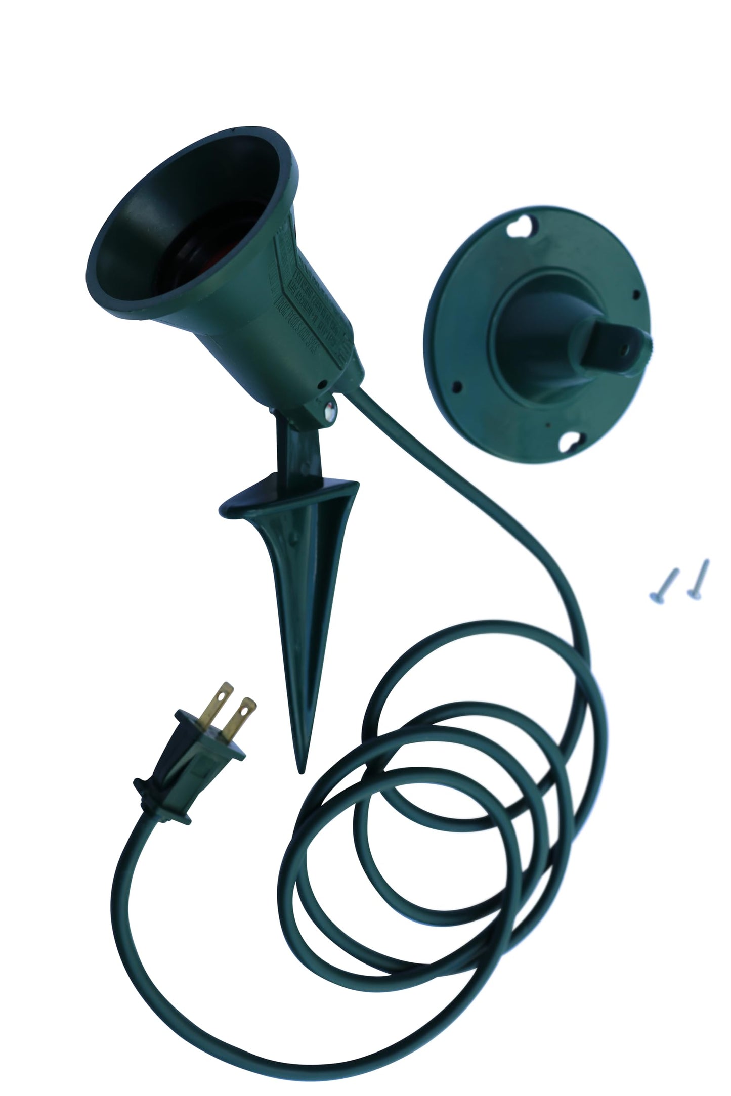 Dobar Outdoor Spotlight for Christmas Decorations - 6 Ft Plug in Christmas Spot Light - Lawn Flood and Security Lights Fixture with Garden Stake