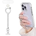 Metal Cat Head Phone Finger Grip Ring Chain Lanyard Keychain Holder Heavy Duty 5KG Capacity Anti-Loss Strap Anti Theft for All Phones Keys Earbuds USB