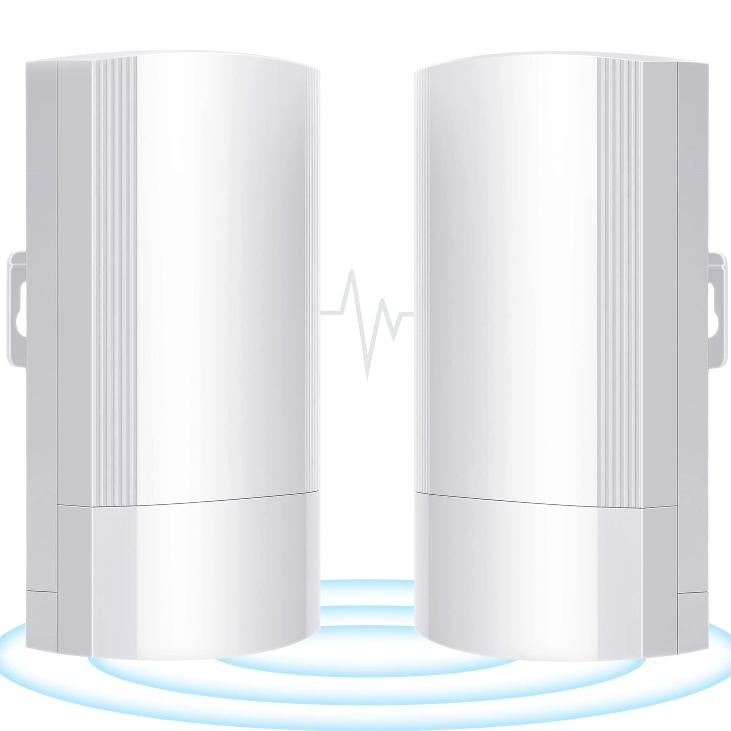 Wireless Bridge Set 900Mpbs 5.8G WiFi Outdoor CPE Point to Point Long Range up to 2-3KM CPE200 with 12dBi High-Gain Antenna?24V PoE Power, IP65