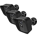 Frienda Black 360 Degree Adjustable Wall Mount Bracket and Silicone Protective Skin for Blink Xt Indoor Outdoor Security Camera(3,Black)