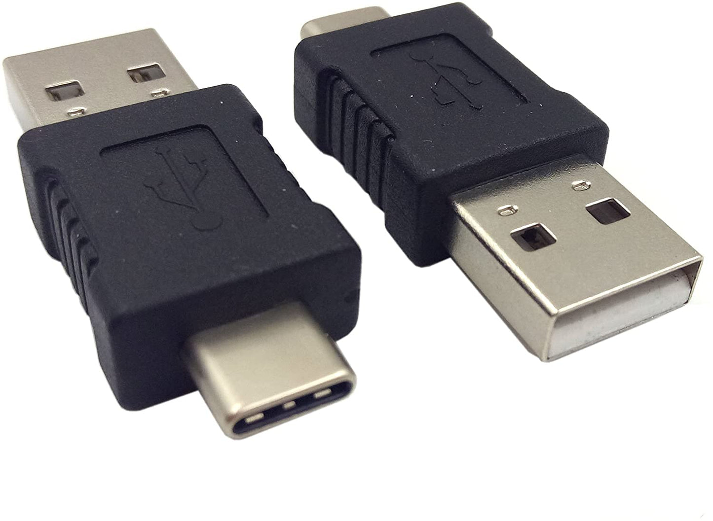 Wpeng Qaoquda USB-C Adapter, (2-Pack) USB 3.1 Type-C Male to USB 2.0 A Male Extension Adapter for Laptop,Tablet, Mobile Phone and More (USB C M/A M)