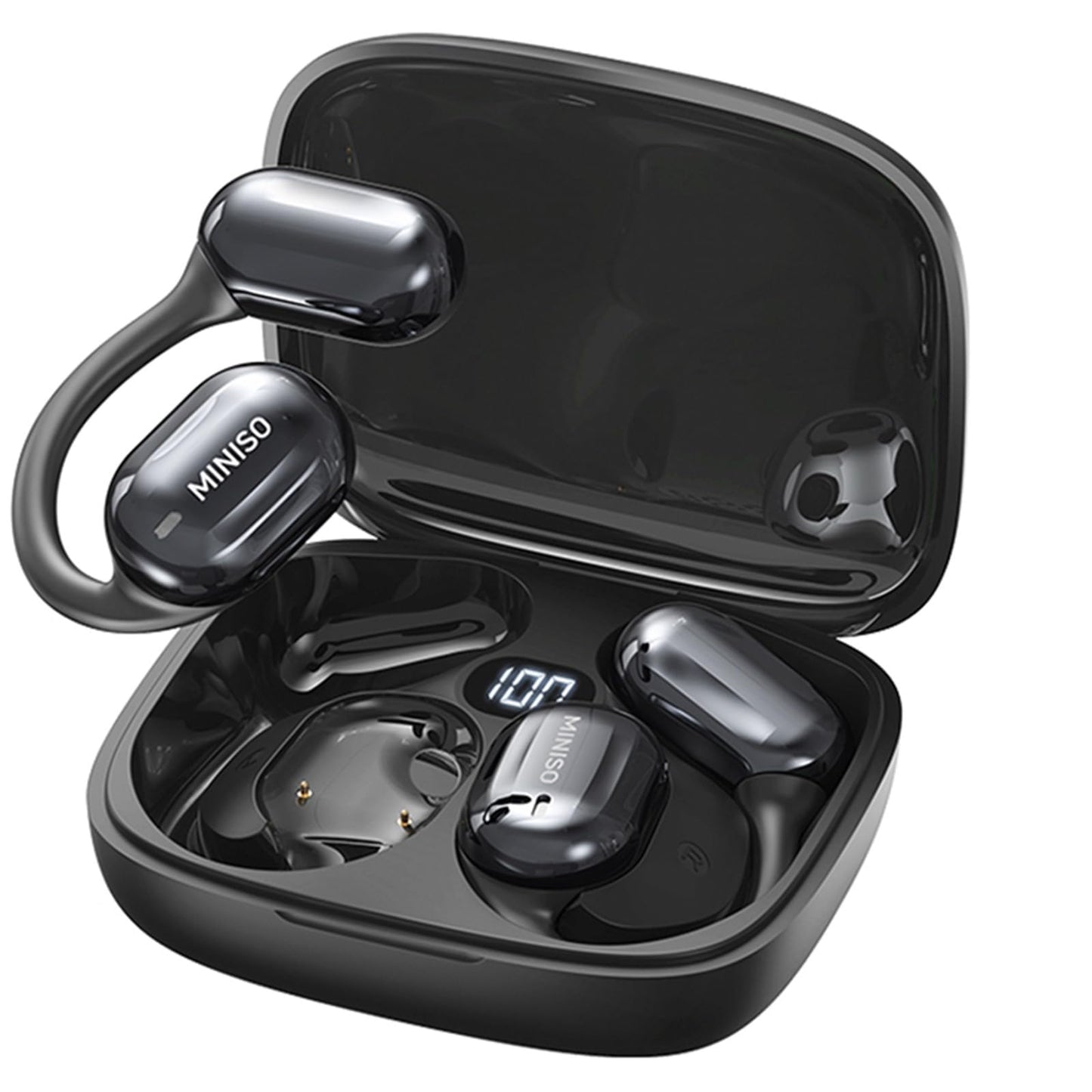 MINISO MS162 Translation Earbuds Real Time OWS Open Ear AI Translator Wireless Bluetooth Earphones Support 150 Languages Translator Earbuds Bluetooth…