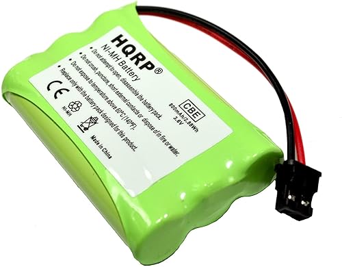 HQRP Cordless Phone Battery Compatible with Enercell 23-904, GP60AAAH3BMS, ER-P153 2300156 Replacement