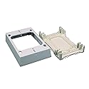 Legrand Wiremold NMW35 Nonmetallic Plastic Raceway for Extending Power, 1 Gang Extra Deep Outlet Box, 1 3/4" Deep, White (1 Pack)