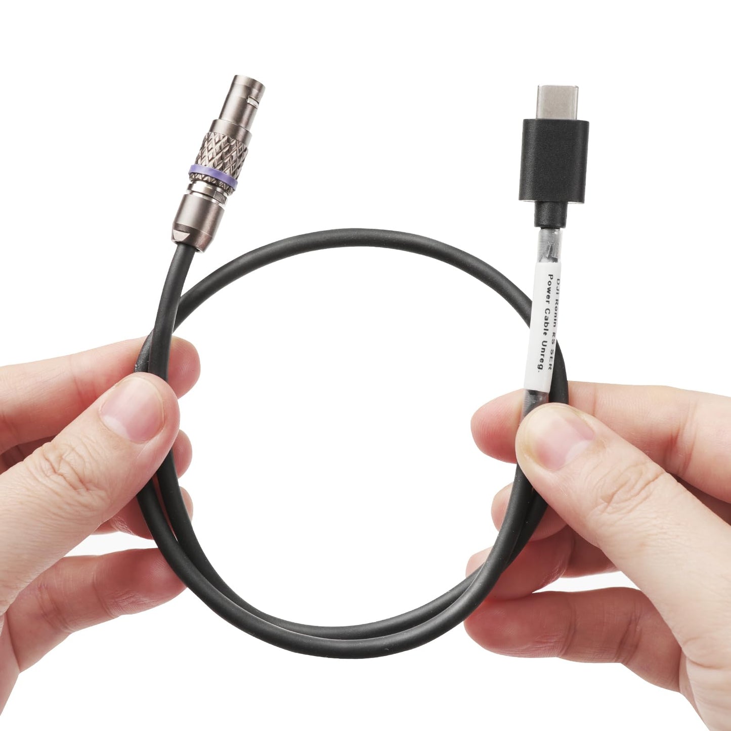 USB-C Power Cable for DJI RS4 RS3 Pro RS2 to 2 Pin Straight Angle Power Cable (Unreg.) 50cm|20inches