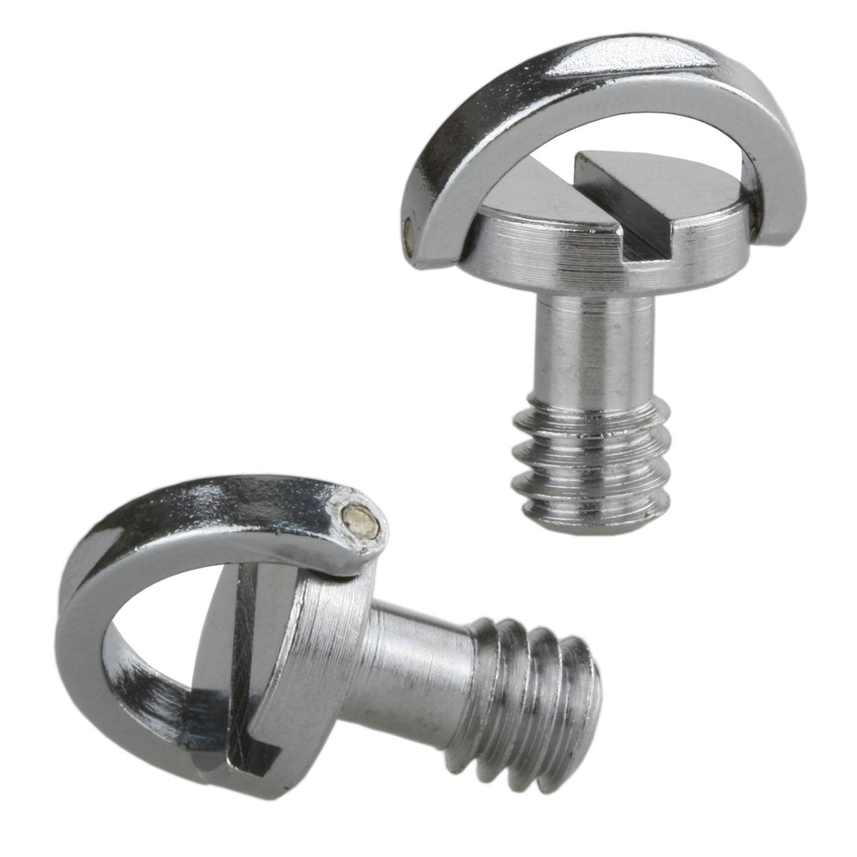 Haoge 1/4"-20 D-Ring Stainless Steel Mounting Fixing Screw for Camera Tripod Monopod Quick Release Plate (Pack of 2)