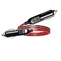 Faoyliye 12AWG Car Cigarette Lighter Plug Extension Cable,15A Male to Male Cigarette Lighter Plug with LED Lights and Fuse Protection On Both