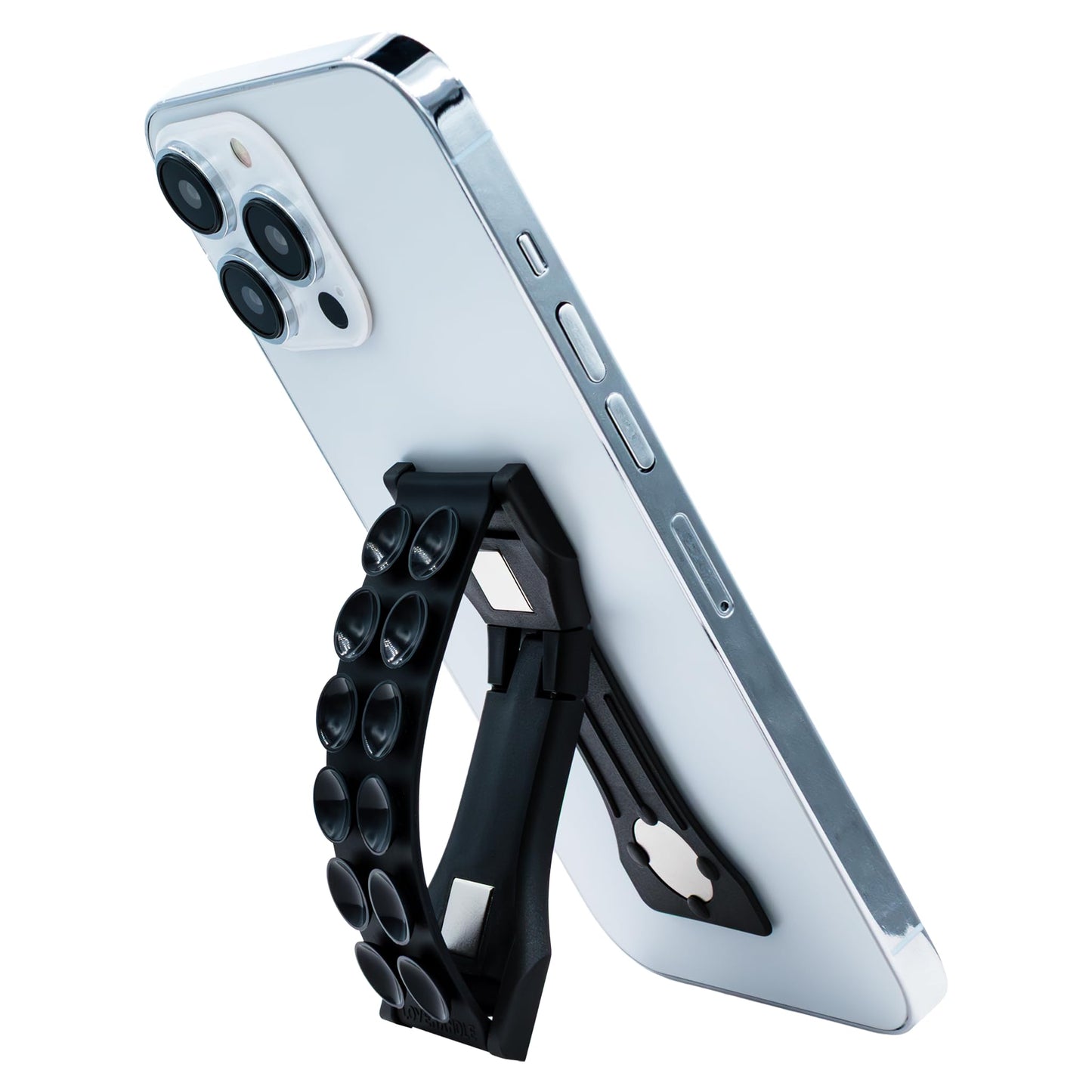 LOVEHANDLE PRO Premium Phone Grip - Suction Strap - Strong Grip Holder - Hands Free - Magnetic Phone Mount and Kickstand for Smartphone and Tablet