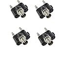 Lagogia 4mm BNC Female to 2X 4mm Dual Banana Male Coaxial RF Binding Post Adapter Connector, Pack of 4