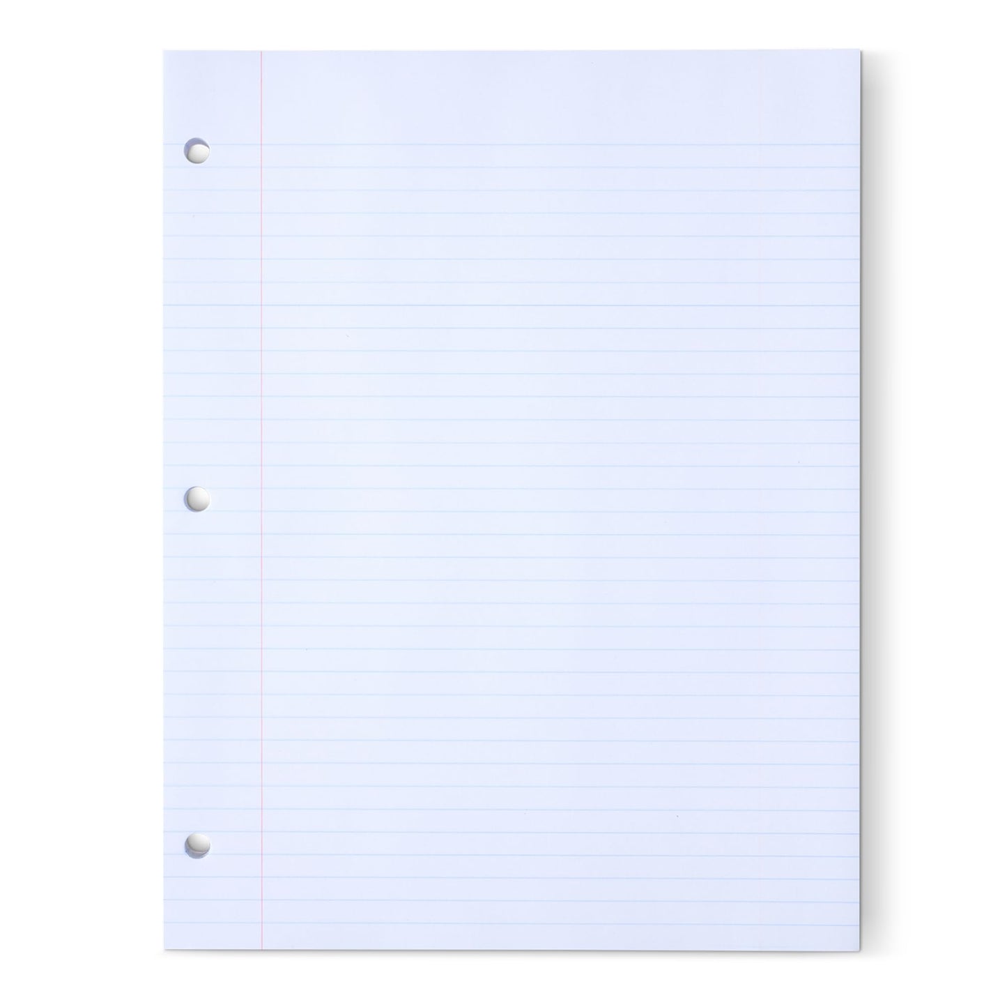 Amazon Basics College Ruled Loose Leaf Paper, 11" x 8.5", 150 Sheets, White, No Binding, 1-Pack