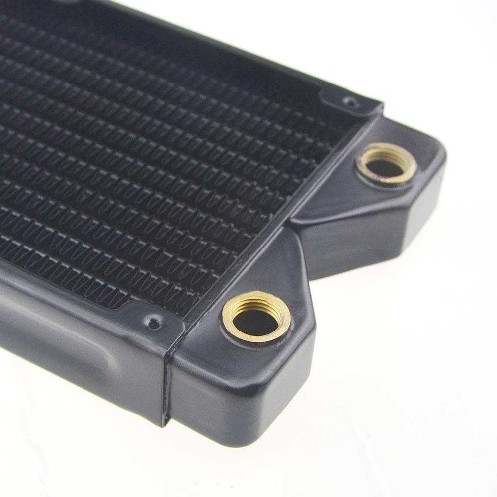 BXQINLENX 240 Pure Copper 12 Pipe Heat Exchanger Radiator for Computer PC CPU CO2 Laser Water Cool System