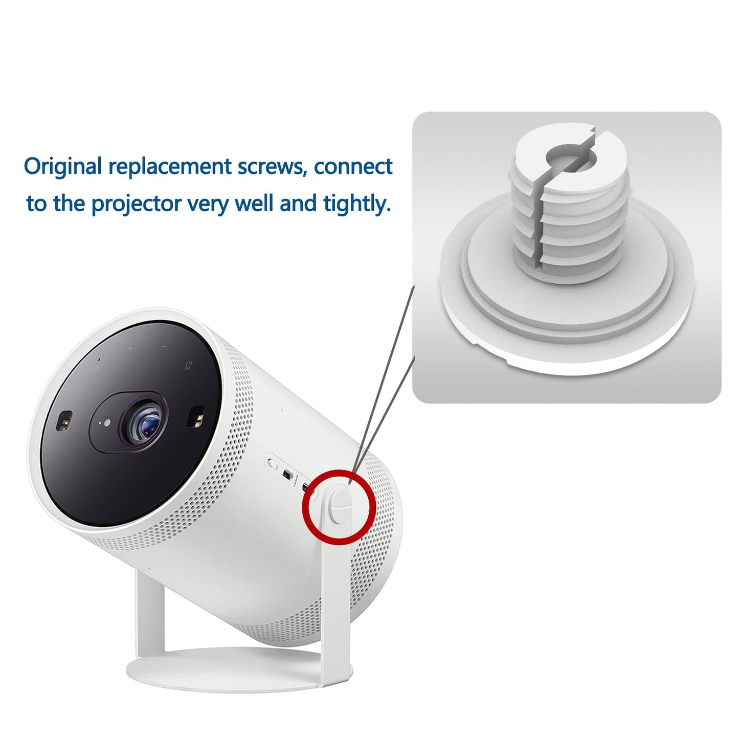 Projector Freestyle 2 Screw Compatible with Samsung Freestyle 2 and 1 Projector for SP-LSP3BLA SP-LFF3CLA Replacement Screw
