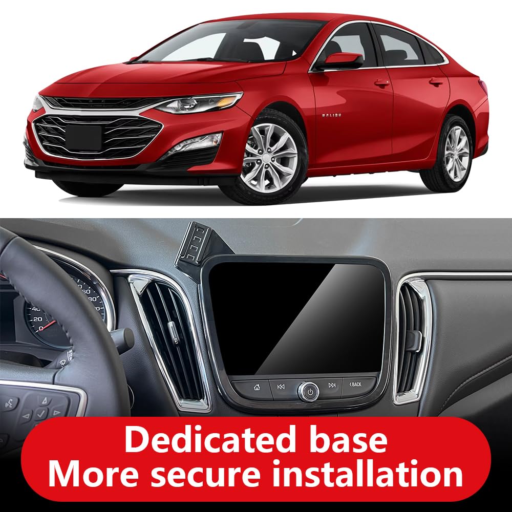 LUNQIN Car Phone Holder for Chevy Chevrolet Malibu 2016 2017 2018 2019 2020 2021 2022 2023 2024 2025 Auto Accessories Navigation Bracket Interior