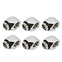 dracaena.io 6-Pack G1/4" Male to Female 90° Angle Elbow Fittings, Brass Water Cooling Connector Adapter for PC Computer Liquid Cooling Loop, Durable