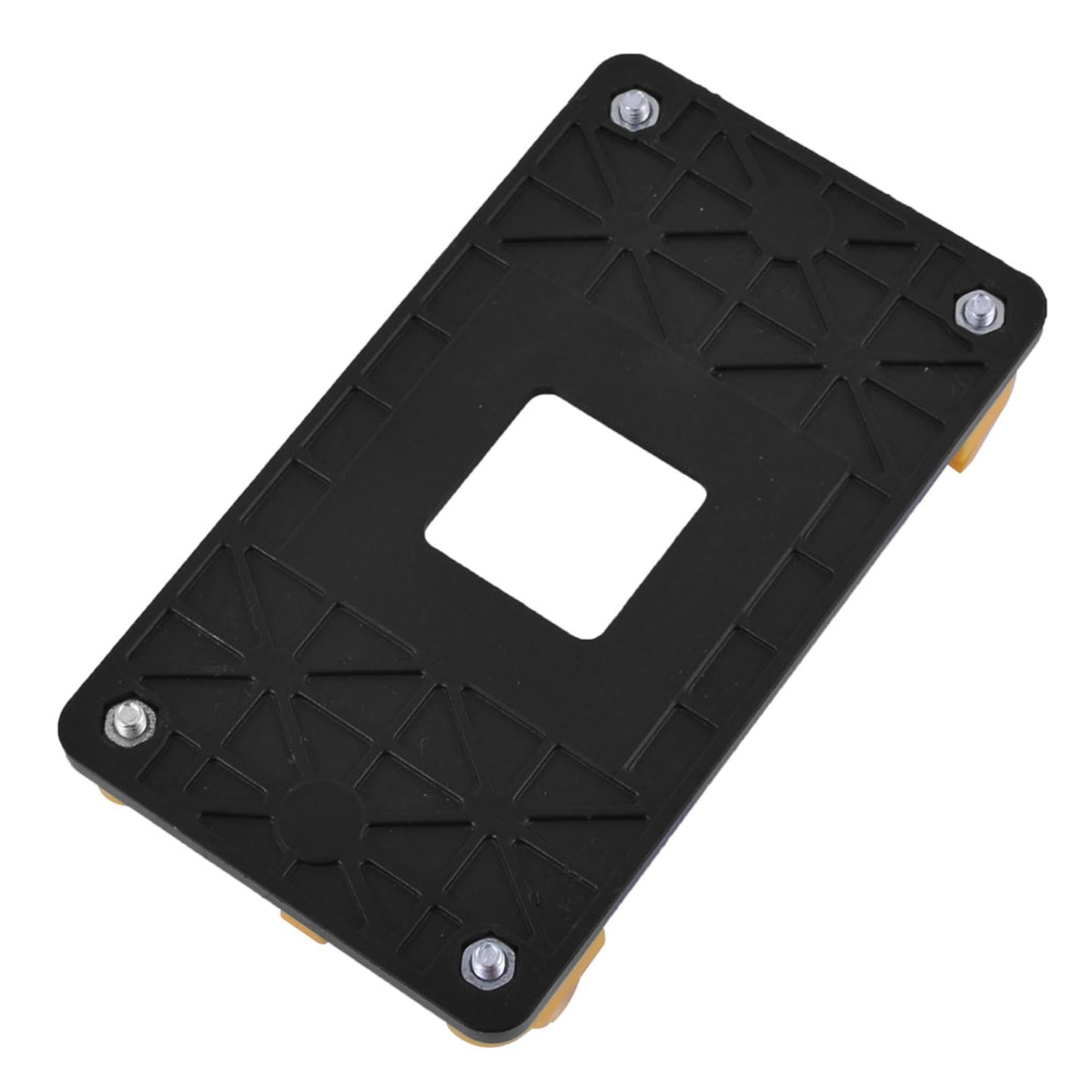 uxcell 2 Pcs AMD CPU Fan Bracket Base Motherboard Back Plate Stand Holder for AM2 AM2+ AM3 AM3+ FM1 FM2 Socket, Yellow