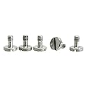 Steel Screws 1/4" Tripod Quick Release QR Plate Camera Flathead Slot Stainless SS Ideal for Manfrotto/Sachtler (5)