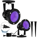 ELEGLO 12W Led Black Lights,Outdoor Blacklight for Landscape Lighting,120V Black Spotlight for Dance Party, Art, Poster, Glow in Dark Party