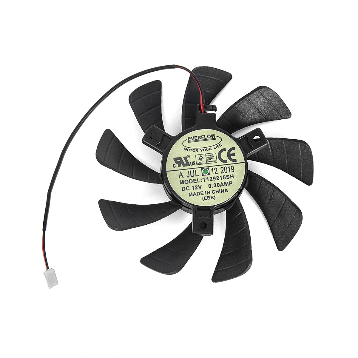 inRobert 85mm 2Pin Video Card Cooling Fan Replacement for Zotac GTX Gaming GTX 1650 Graphics Card