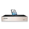 ZOSI H.265+ 8CH 5MP Lite Surveillance DVR Video recorders with 1TB Hard Drive Supports 4-in-1 HD-TVI CVI CVBS AHD 960H 1080P 5MP Security Cameras